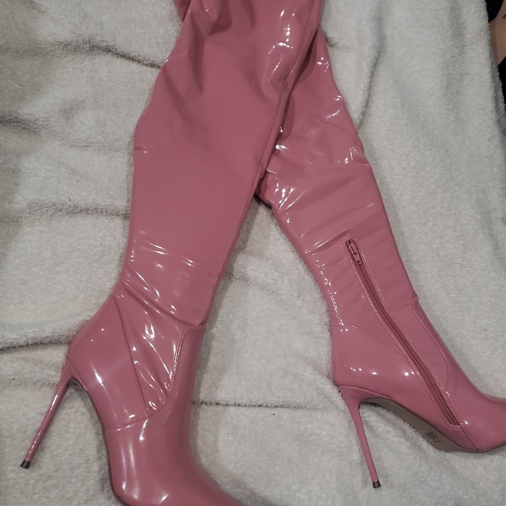 Thigh high stilettos